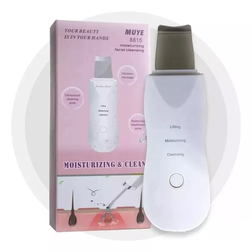 Espátula Facial Ultrasónica para Limpieza Profunda y Peeling Facial